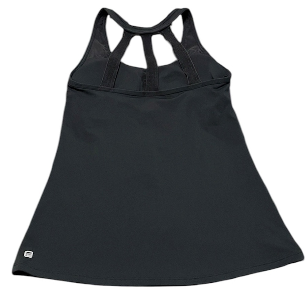 FABLETICS Built in Bra Tank Top Black Strappy Breathable Running Yoga Small
